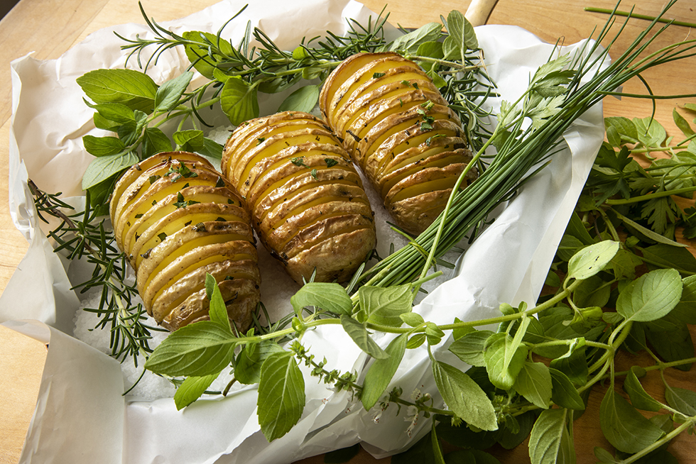 Batatas Hasselback