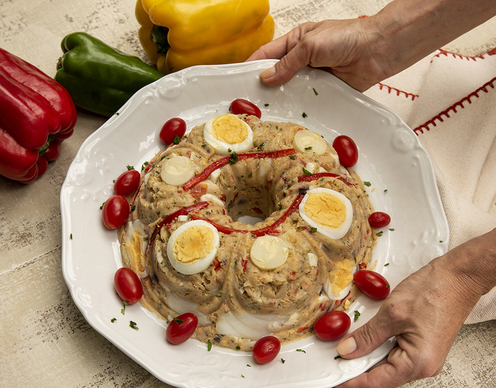 Cuscuz de Bacalhau com Pupunha