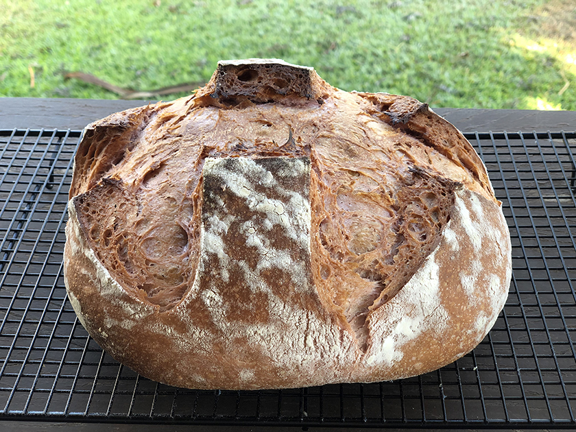 Pão de Batata-Doce Roxa com Levain