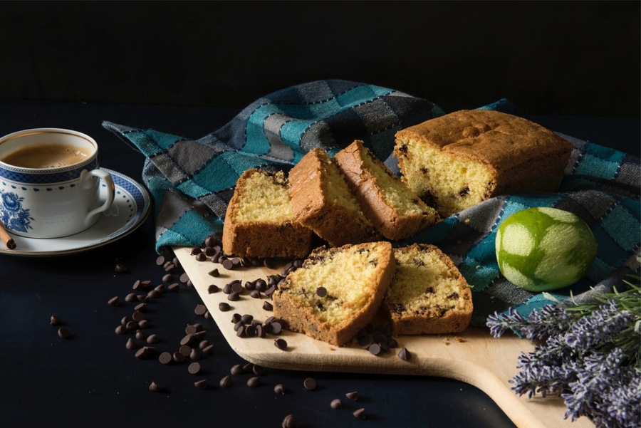 Bolo de Nozes e Pepitas de Chocolate