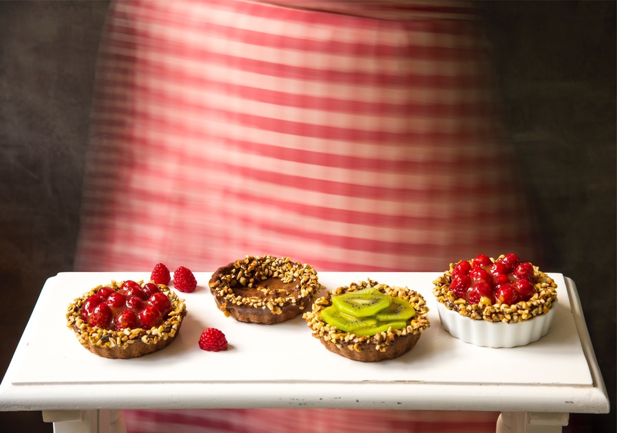 Tartelettes de Chocolate e Frutas