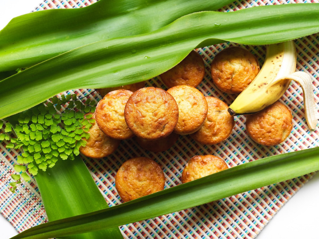 Bolinhos de Banana e Passas