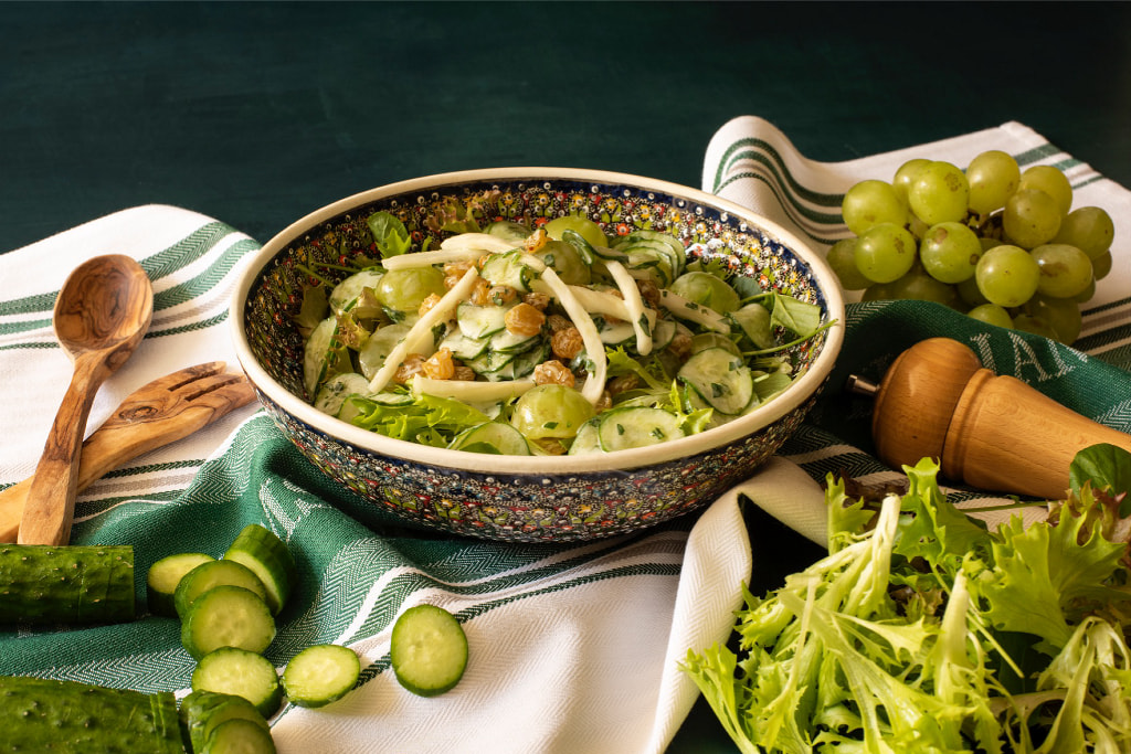 Salada de Erva-doce, Pepino e Uva