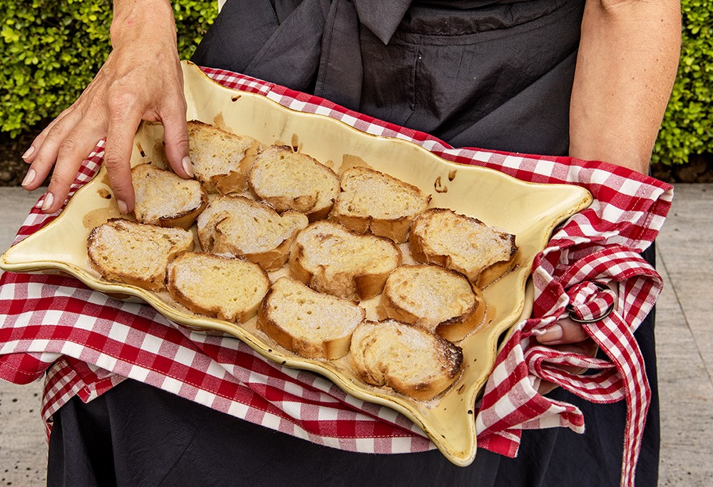 Rabanada de Forno com Leite Condensado