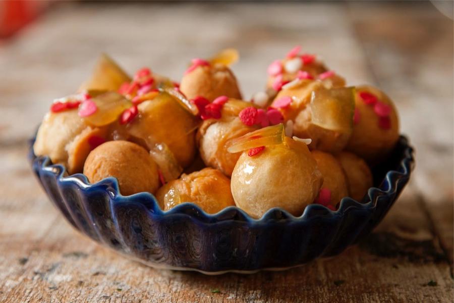 Bolinhos Natalinos com Mel e Frutas Cristalizadas