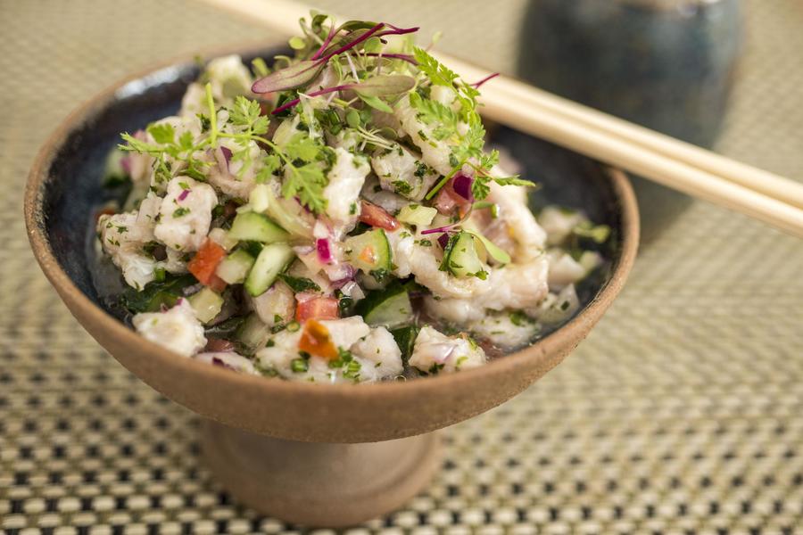 Ceviche de Robalo com Limão-Siciliano