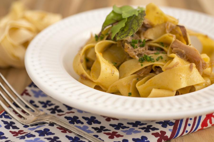 Pappardelle com Coelho