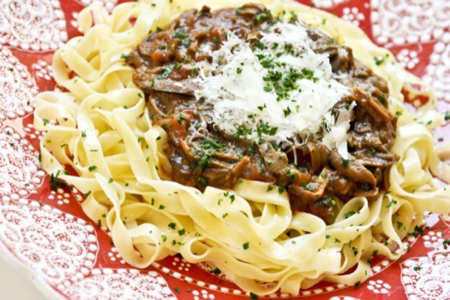 Molho de Tomate com Cogumelos Porcini