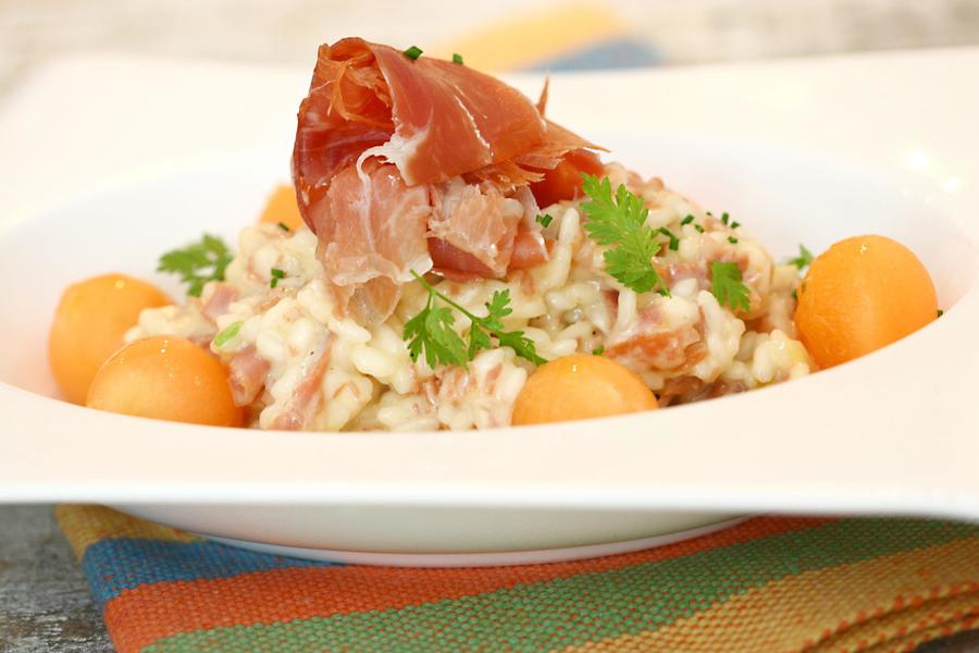 Risotto com Prosciutto e Melone