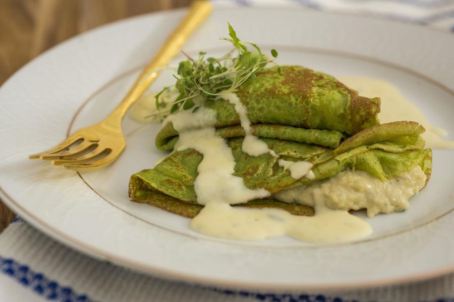 Crêpes au Roquefort