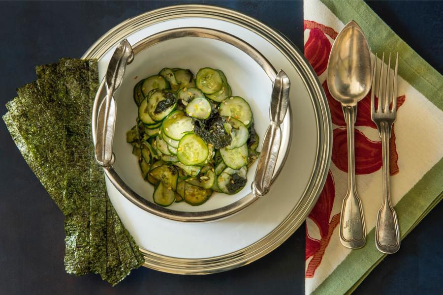 Salada de Pepino com Algas