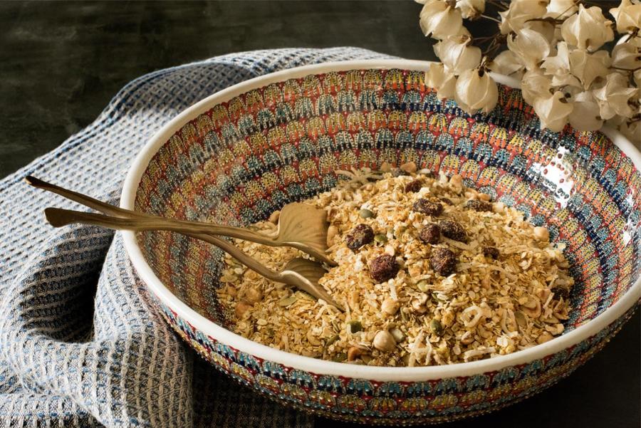 Confeito (Granola) de Quinua com Açafrão-da-Terra