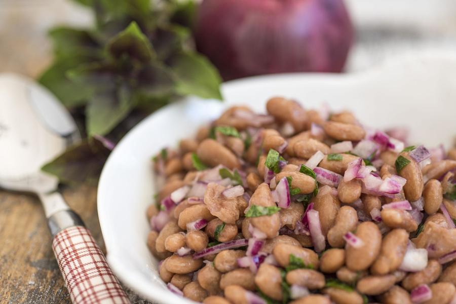 Salada de Feijão Borlotti e Cebola