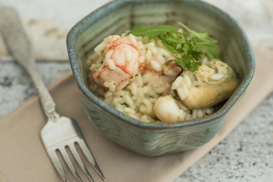 Risoto de Mexilhão e Lagostim ao Perfume de Gengibre