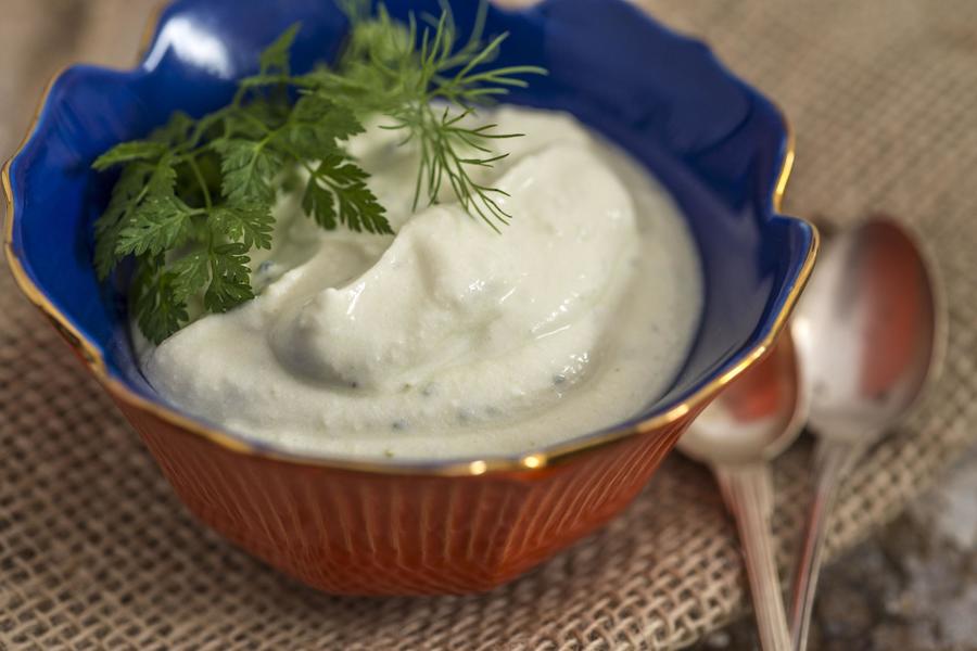 Fonduta de Cream Cheese e Rosmarino