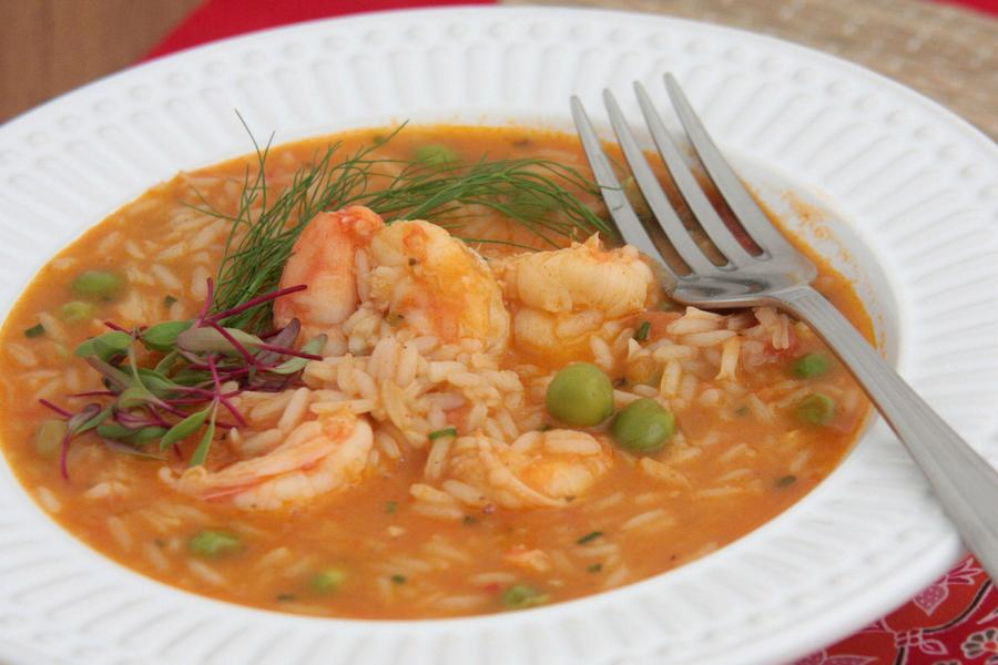 Arroz Português de Tomate e Camarão