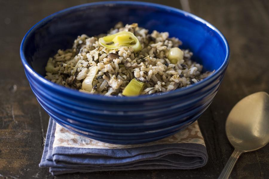 Arroz com Alho-Poró