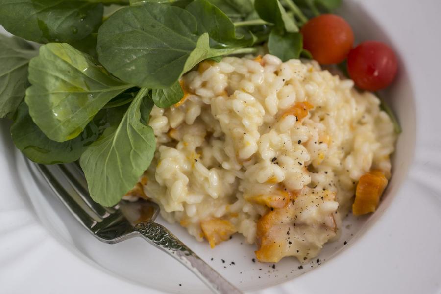 Risoto de Haddock, Gruyère e Agrião