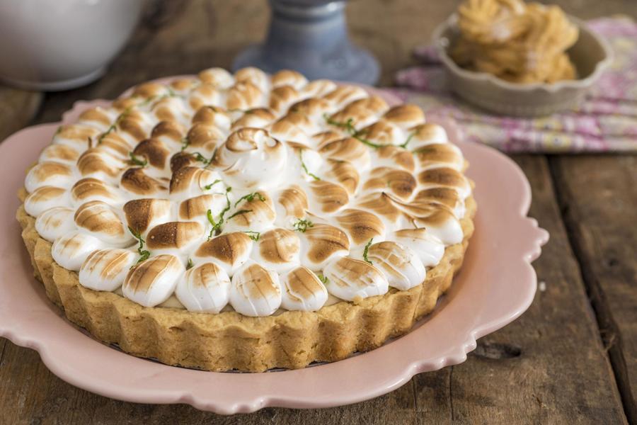 Torta de Limão-Siciliano com Sorbet de Limão e Azeite de Mandarino