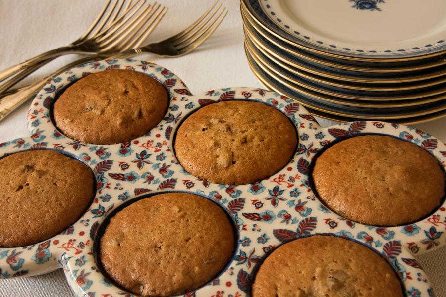 Muffins de Banana Passa com Pecã