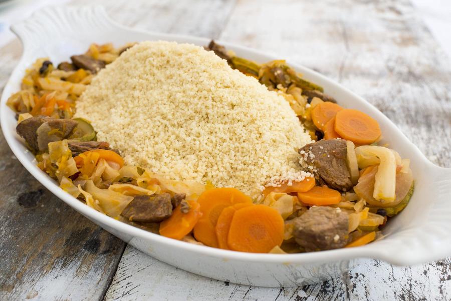 Couscous Marroquino de Cordeiro com 7 Legumes