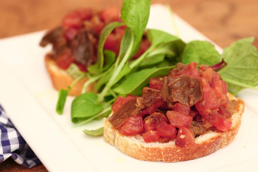 Bruschetta di Funghi (Torrada de Cogumelo)