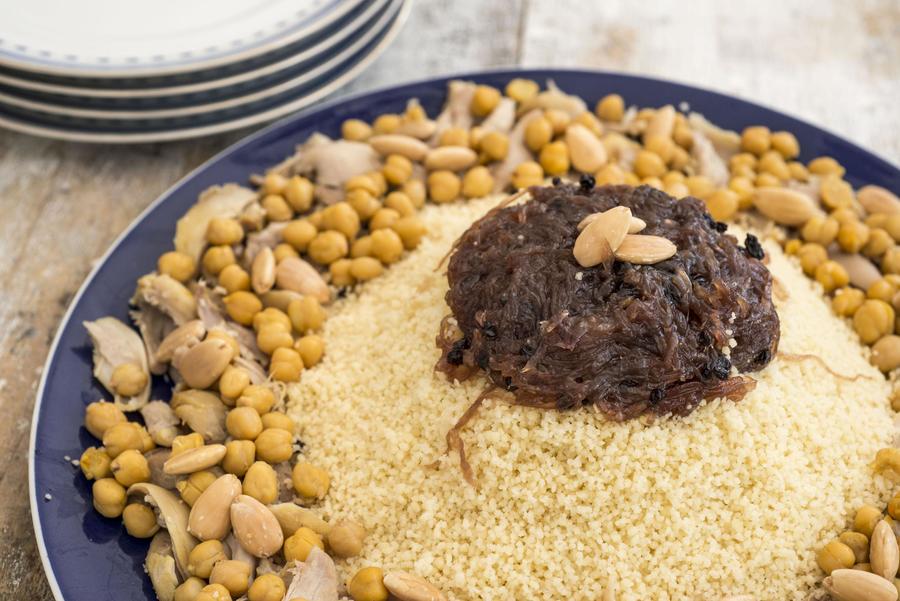 Couscous Marroquino com Cebola Caramelizada