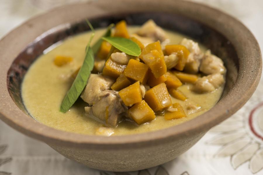 Badejo ao Curry Verde