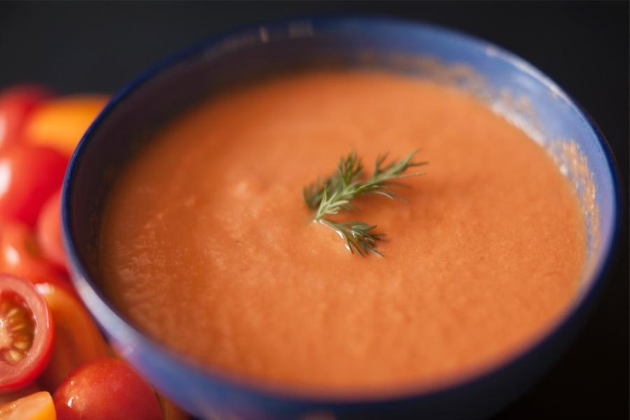 Gaspacho de Tomate e Melancia