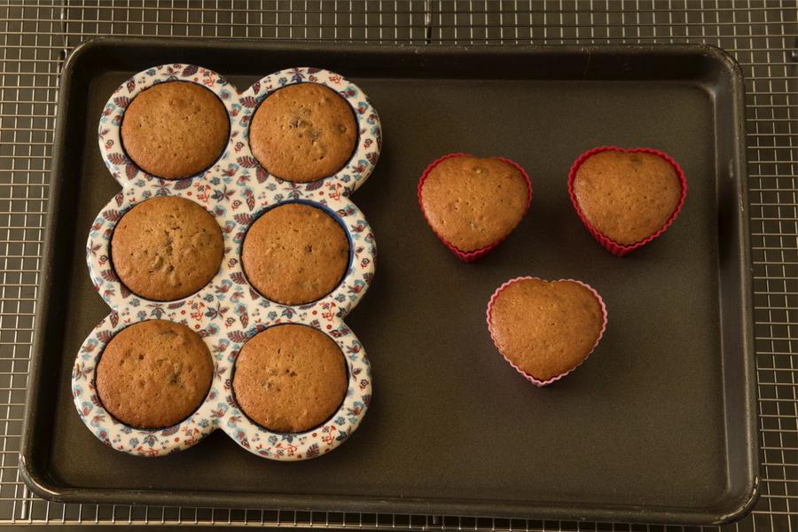 Muffins de Banana Passa com Pecã