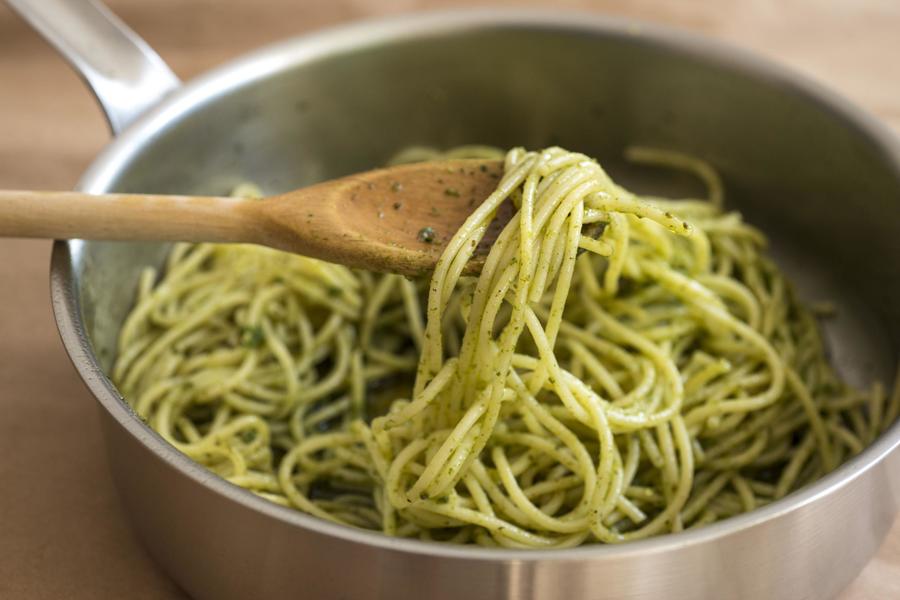 Espaguete com Pesto de Agrião