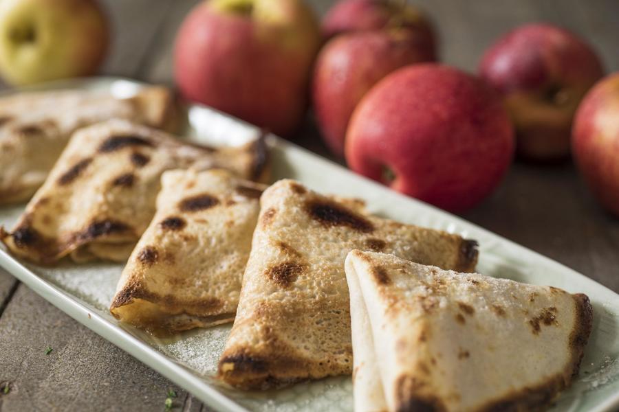 Crepes de Maçã Crepes de Maçã