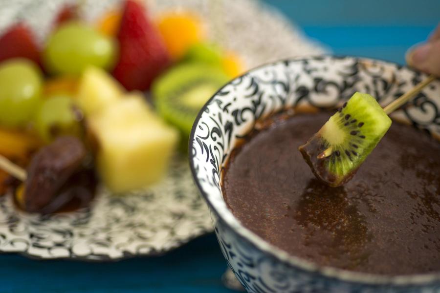 Fondue de Chocolate com Frutas