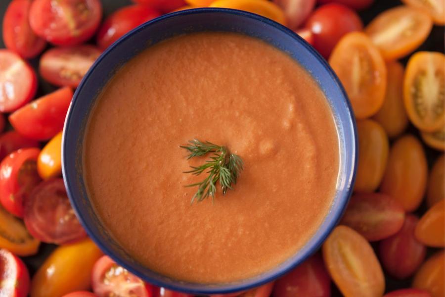 Gaspacho de Tomate e Melancia