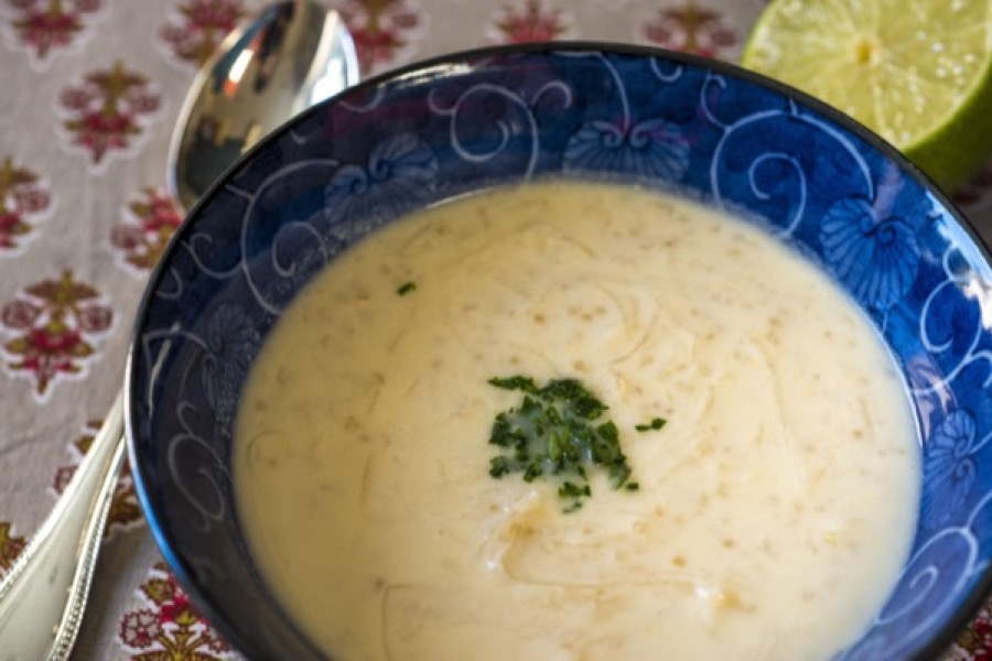 Sopa de Limão com Quinua