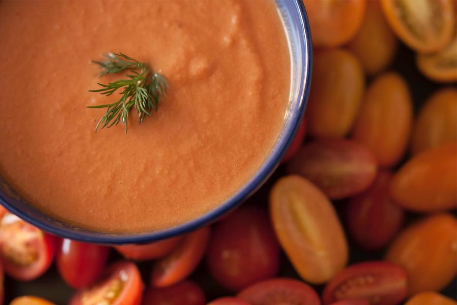 Gaspacho de Tomate e Melancia