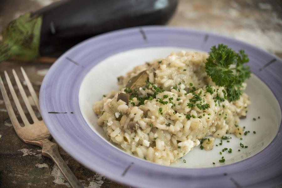 Risotto alla Melanzane