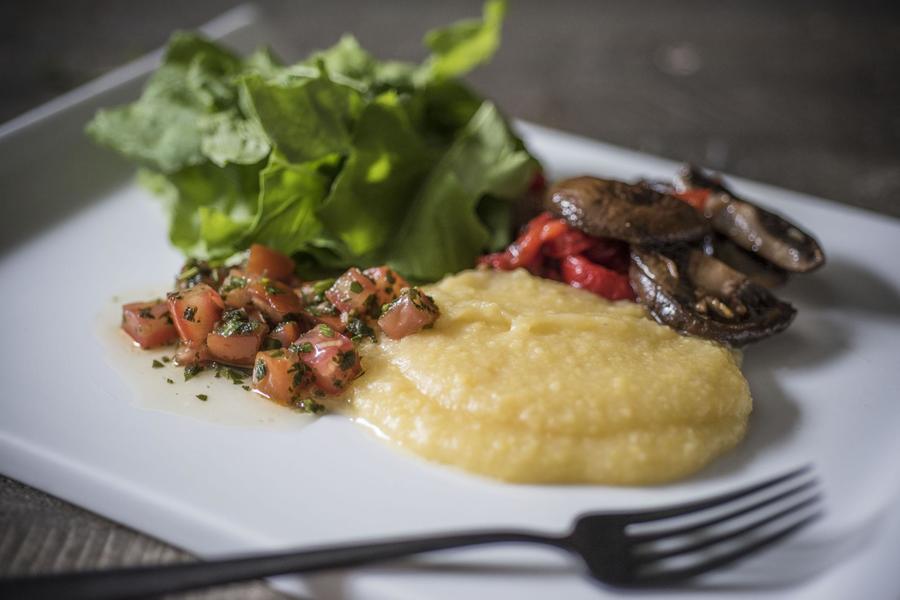 Polenta com Cogumelo