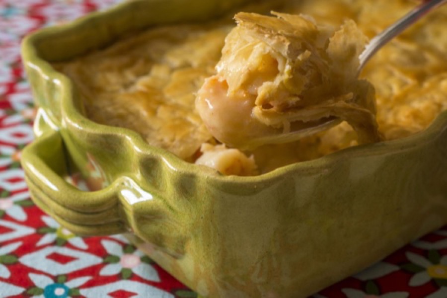 Pot Pie de Camarão