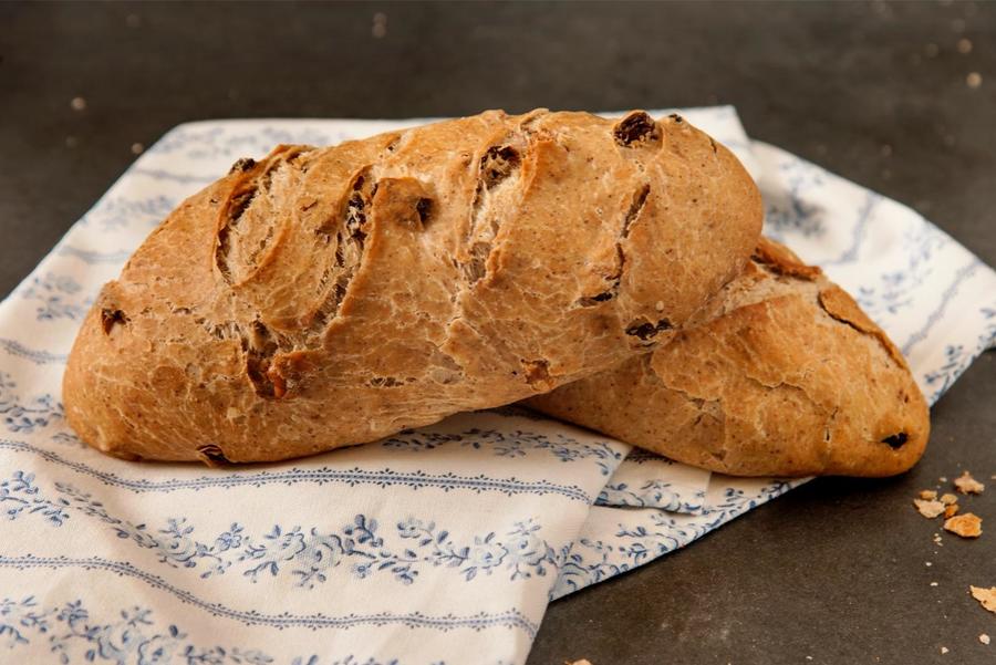 Pão de Canela, Uva-Passa e Nozes