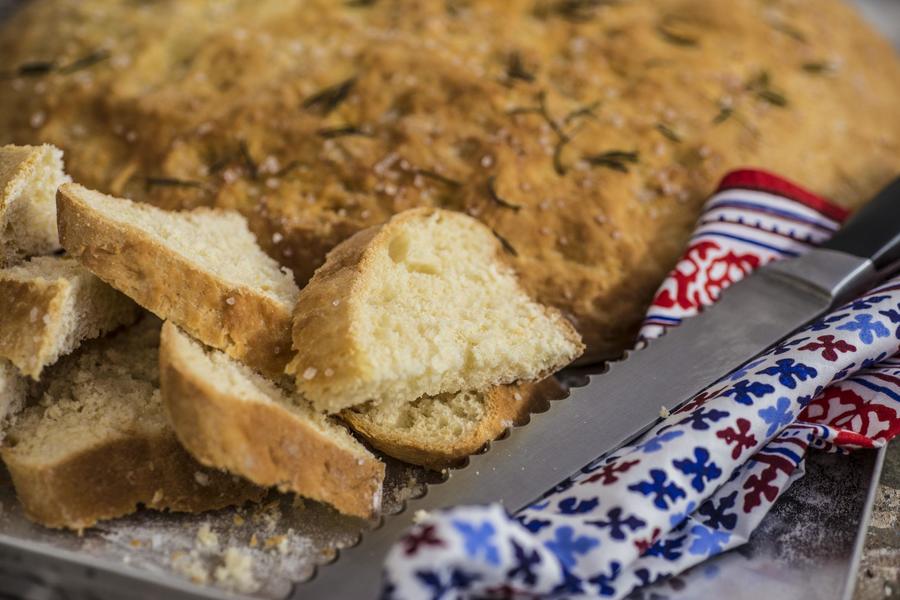 Focaccia de Pão de Batata