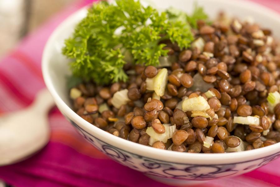 Salada de Lentilha Vermelha e Erva-Doce