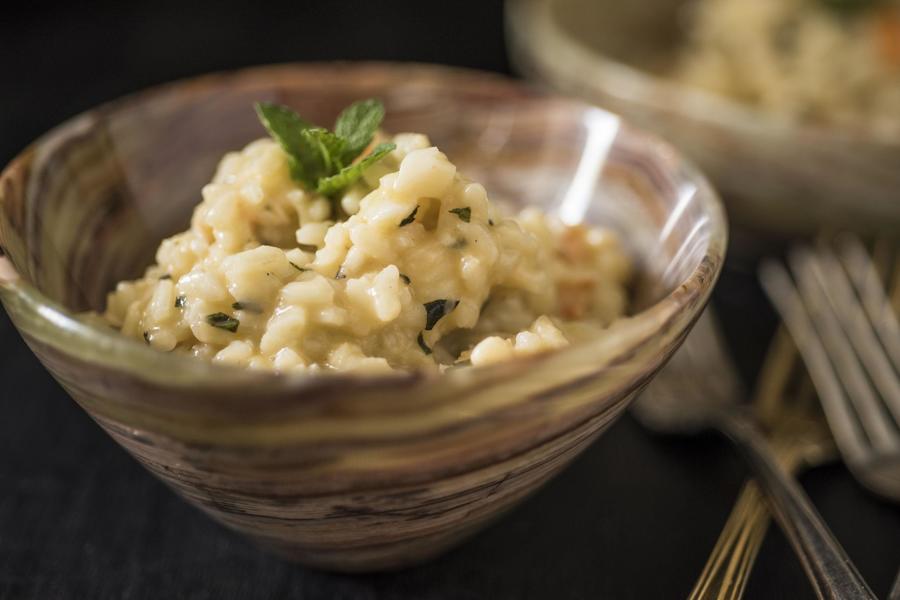 Risoto de Lagosta e Hortelã