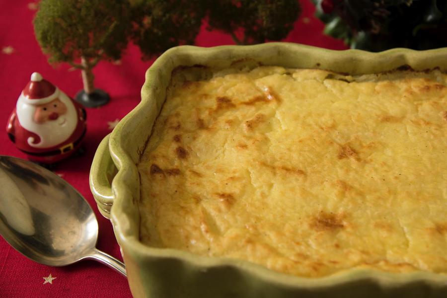 Bacalhau com Purê ao Forno