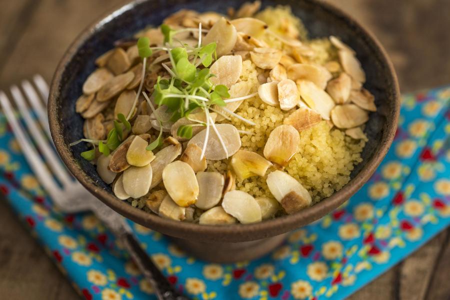 Couscous com Amêndoas Torradas