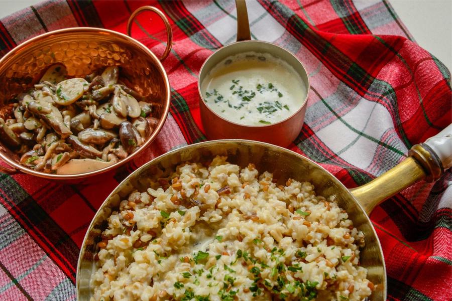 Risoto de Grãos com Cogumelos