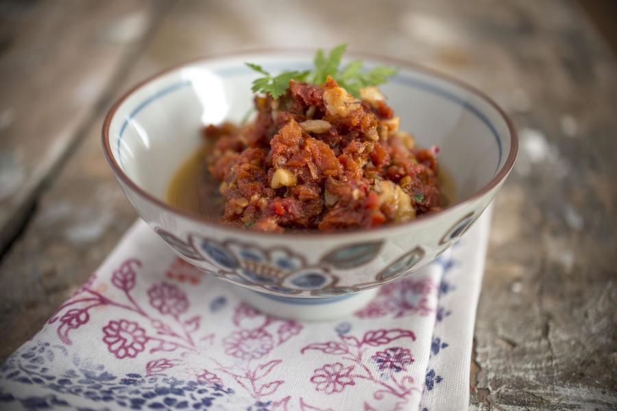 Pesto Leve de Tomate Seco e Nozes