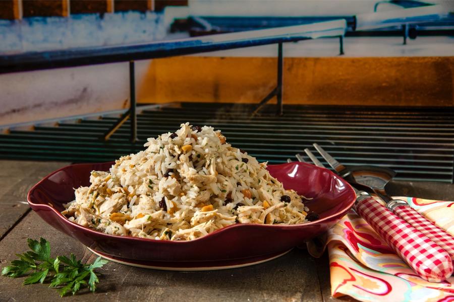 Arroz com Amêndoa e Frango