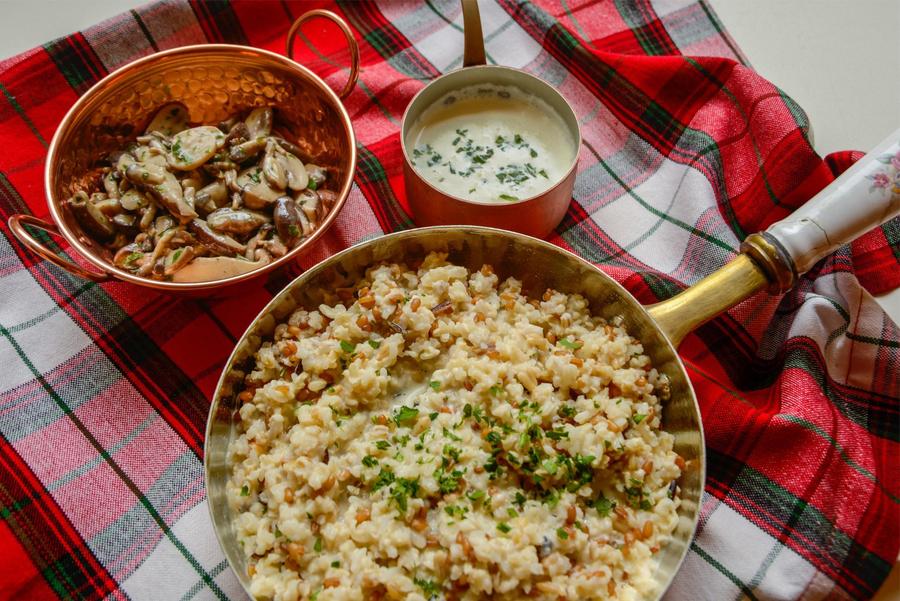 Risoto de Grãos com Cogumelos