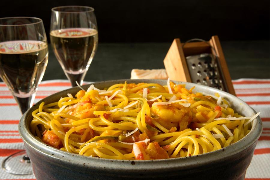 Spaghetti alla Chitarra alla Ligure